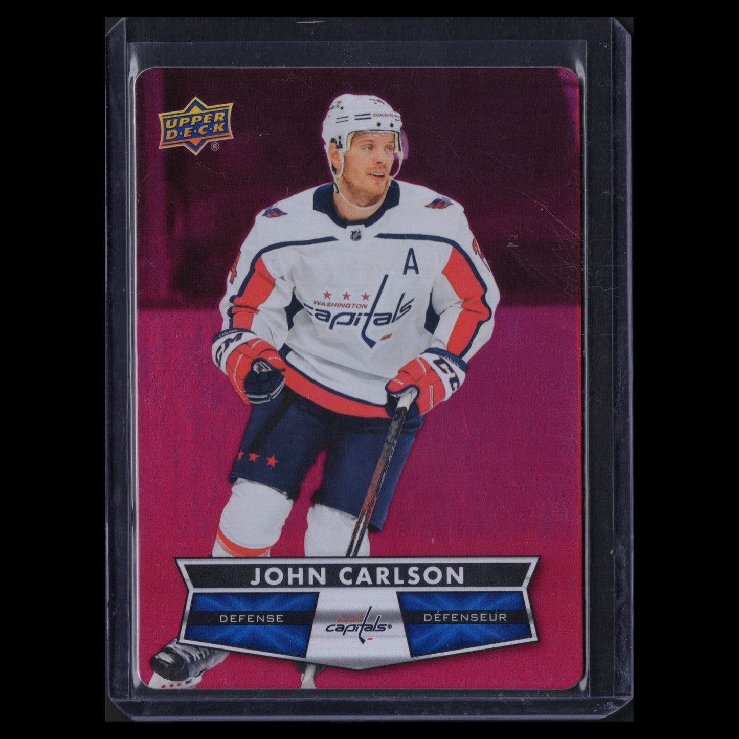 2021-22 UD Tim Hortons JOHN CARLSON #DC-3 Red Die-Cut - Washington Capitals