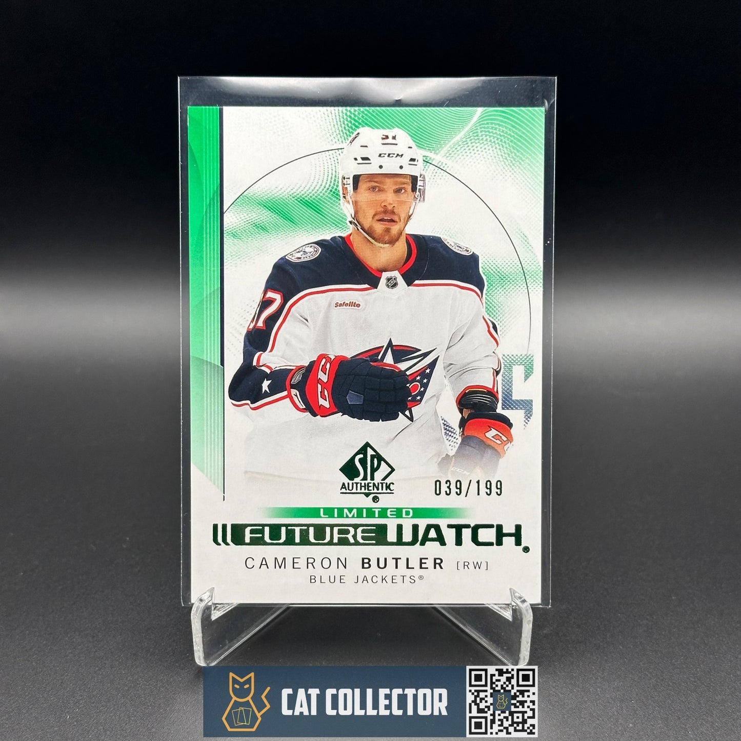 2024-25 UD SP Authentic CAMERON BUTLER #155 Future Watch Limited Green RC /199