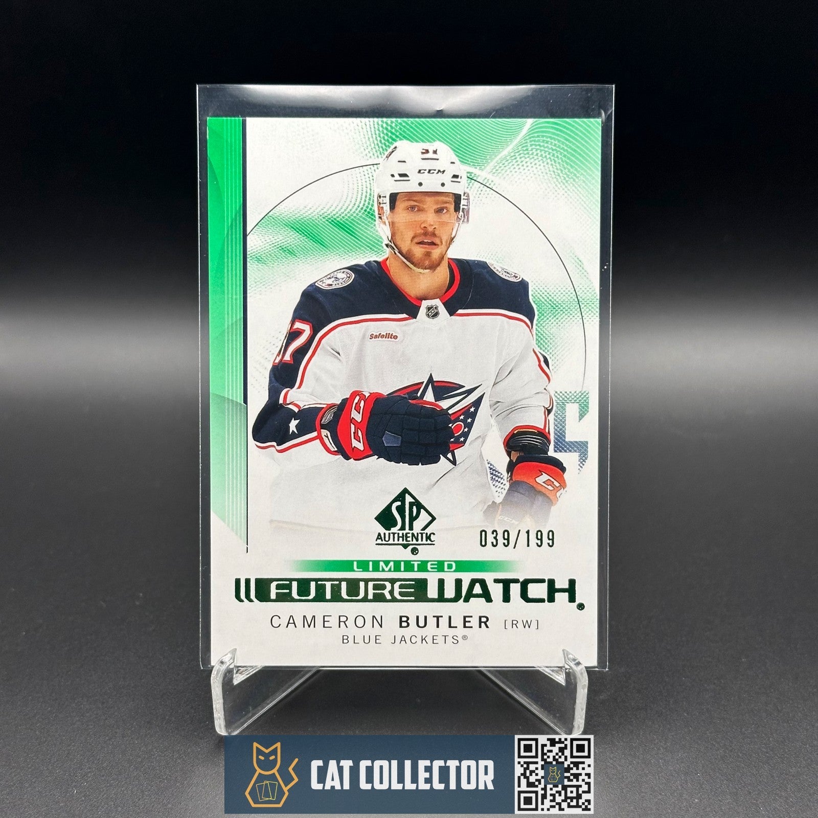 2024-25 UD SP Authentic CAMERON BUTLER #155 Future Watch Limited Green RC /199