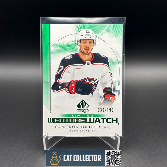 2024-25 UD SP Authentic CAMERON BUTLER #155 Future Watch Limited Green RC /199
