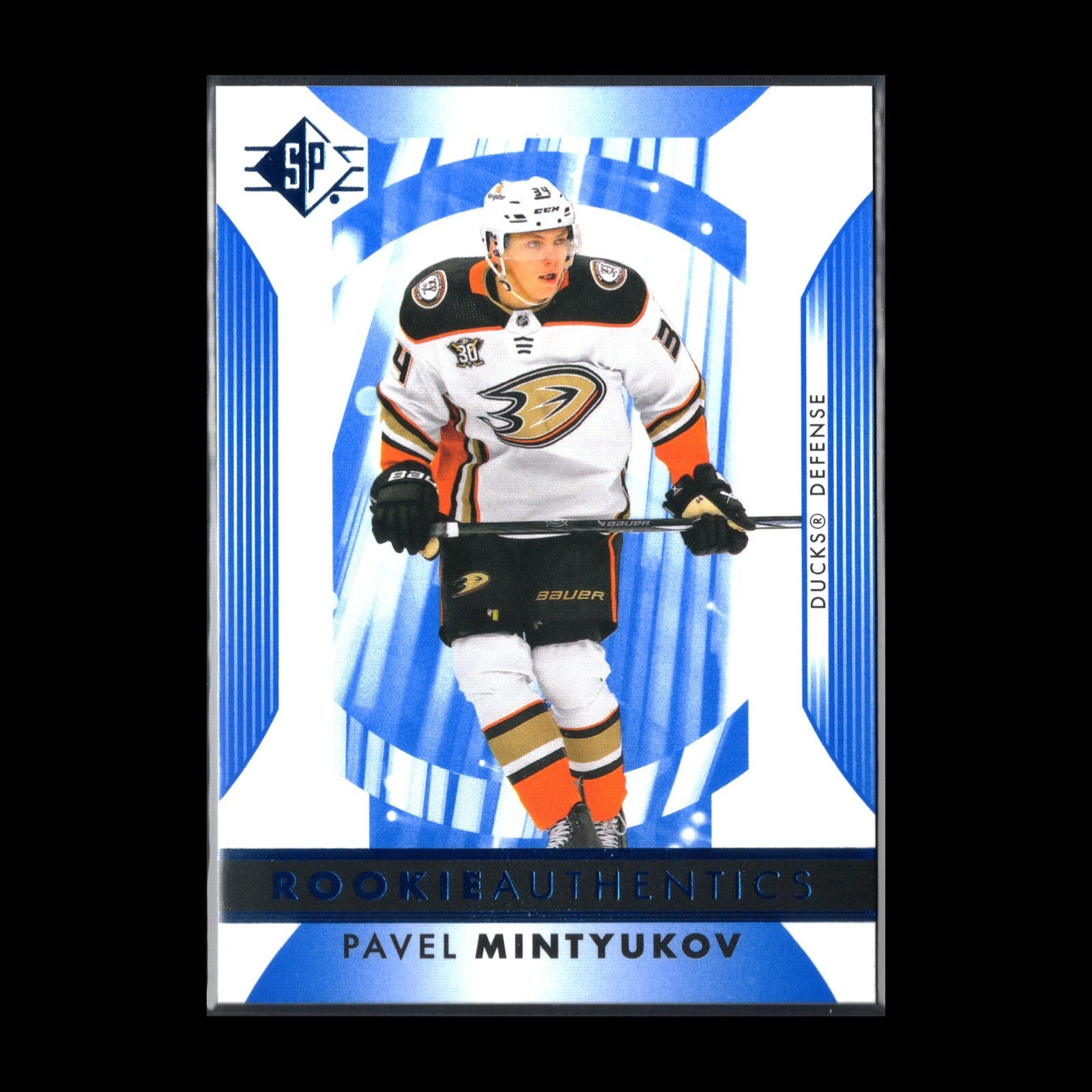 2023-24 UD SP Authentic PAVEL MINTYUKOV #124 Rookie Authentics - Anaheim Ducks