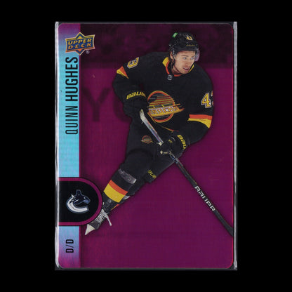 2022-23 UD Tim Hortons QUINN HUGHES #DC-10 Red Die-Cut - Vancouver Canucks