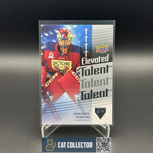 2024-25 UD PWHL ANN-RENEE DESBIENS #ET-19 Elevated Talent - Montreal Victoire