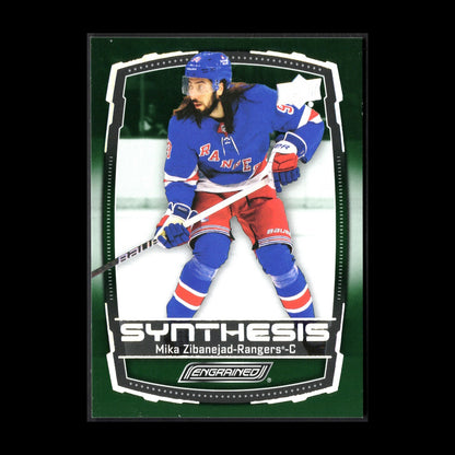2023-24 UD Engrained MIKA ZIBANEJAD #S-22 Synthesis - New York Rangers