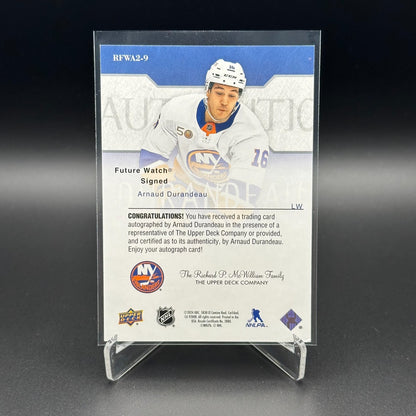 2023-24 SP Authentic ARNAUD DURANDEAU #RFWA2-9 Retro Future Watch Auto Rookie RC