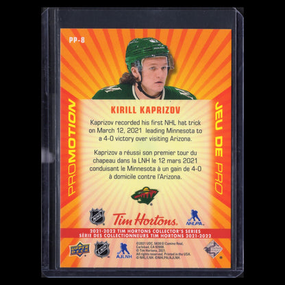 2021-22 UD Tim Hortons KIRILL KAPRIZOV #PP-8 Promotion - Minnesota Wild