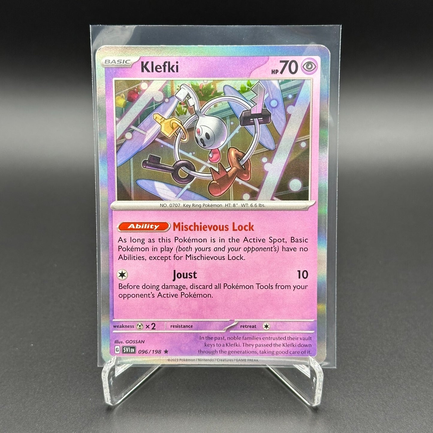 2024 Pokemon TCG Scarlet & Violet KLEFKI #96/198 Holo