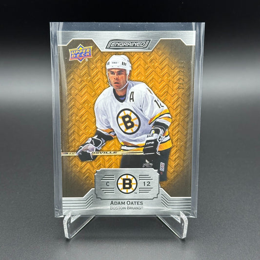 2023-24 UD Engrained ADAM OATES #84 Oak /299 - Boston Bruins