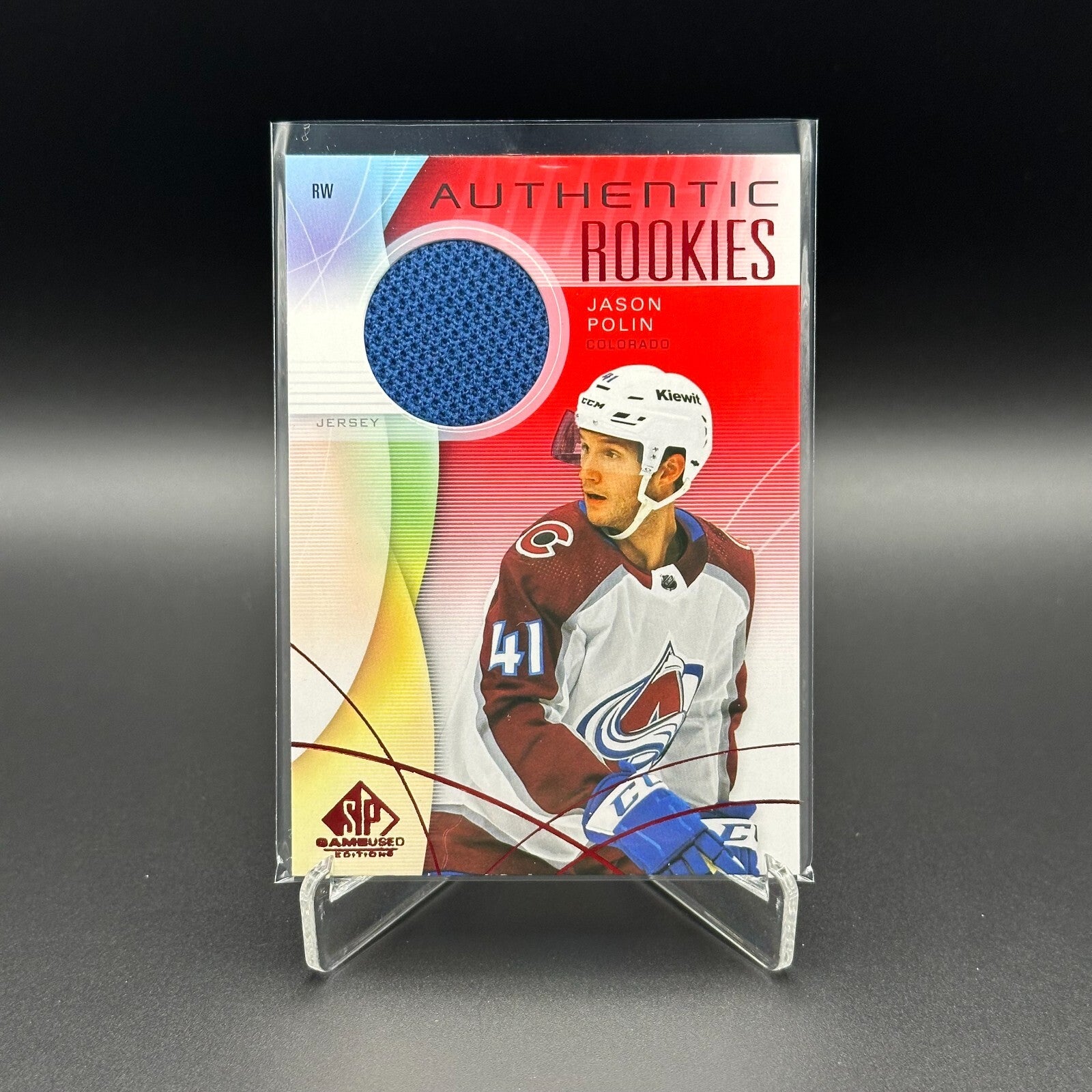 2024-25 Upper Deck SP Game Used JASON POLIN #222 Red Jersey Rookie RC
