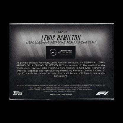 2024 Topps Chrome Formula 1 LEWIS HAMILTON #CAM-3 Camber