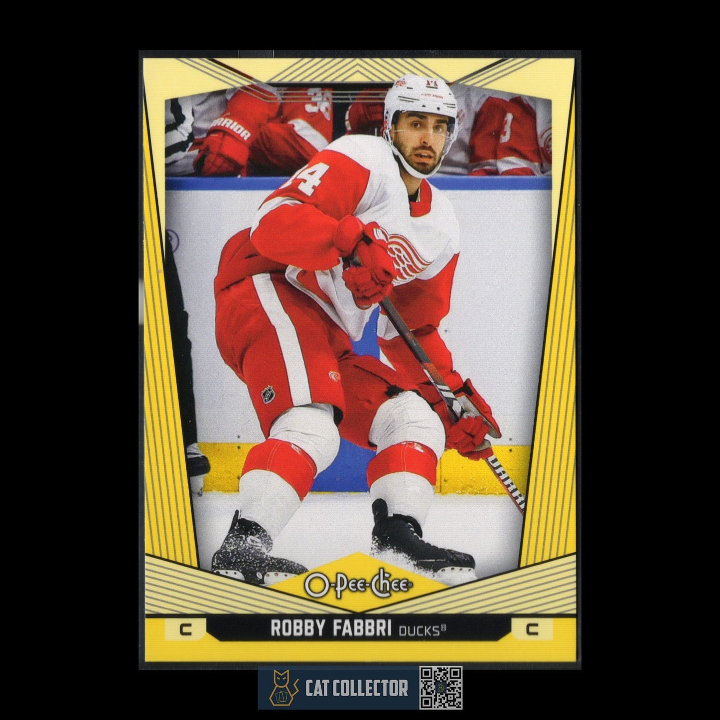 2024-25 O-Pee-Chee ROBBY FABBRI #392 Yellow border - Detroit Red Wings