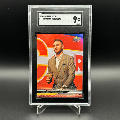 2024-25 UD Series 1 JONATHAN HUBERDEAU #34 Swagnificient Grade 9 - SSP Case Hit!