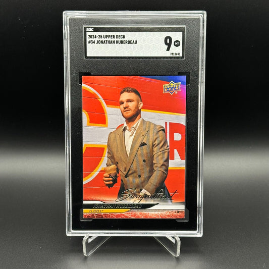 2024-25 UD Series 1 JONATHAN HUBERDEAU #34 Swagnificient Grade 9 - SSP Case Hit!