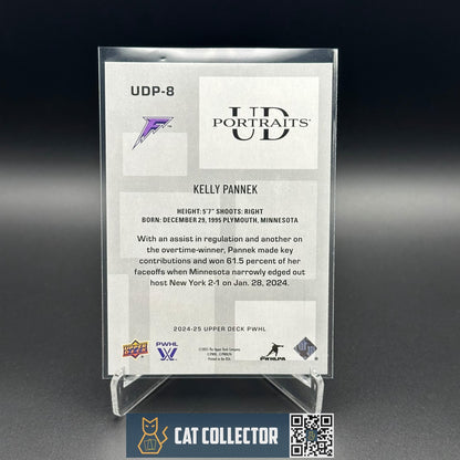 2024-25 Upper Deck PWHL KELLY PANNEK #UDP-8 UD Portraits - Minnesota Frost