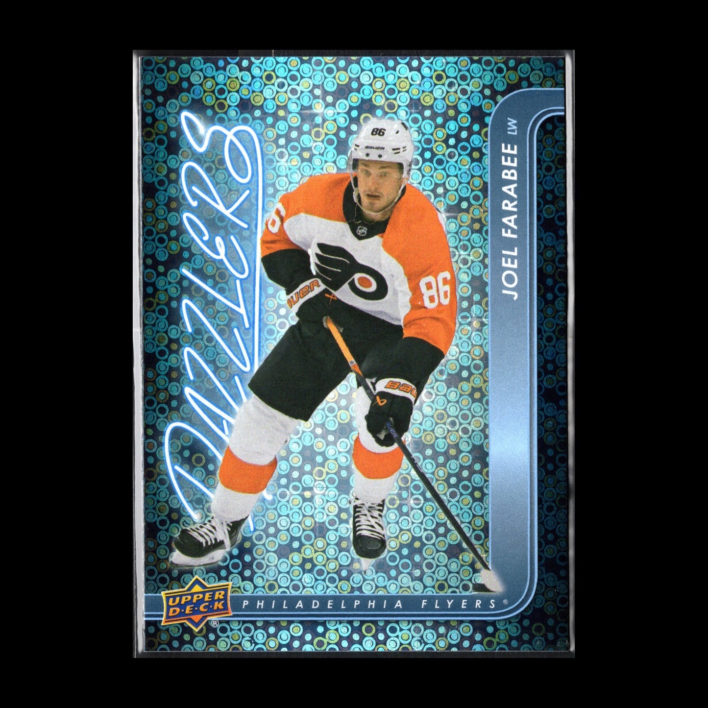 2024-25 UD Series 1 JOEL FARABEE #DZ-5 Dazzlers Blue - Philadelphia Flyers