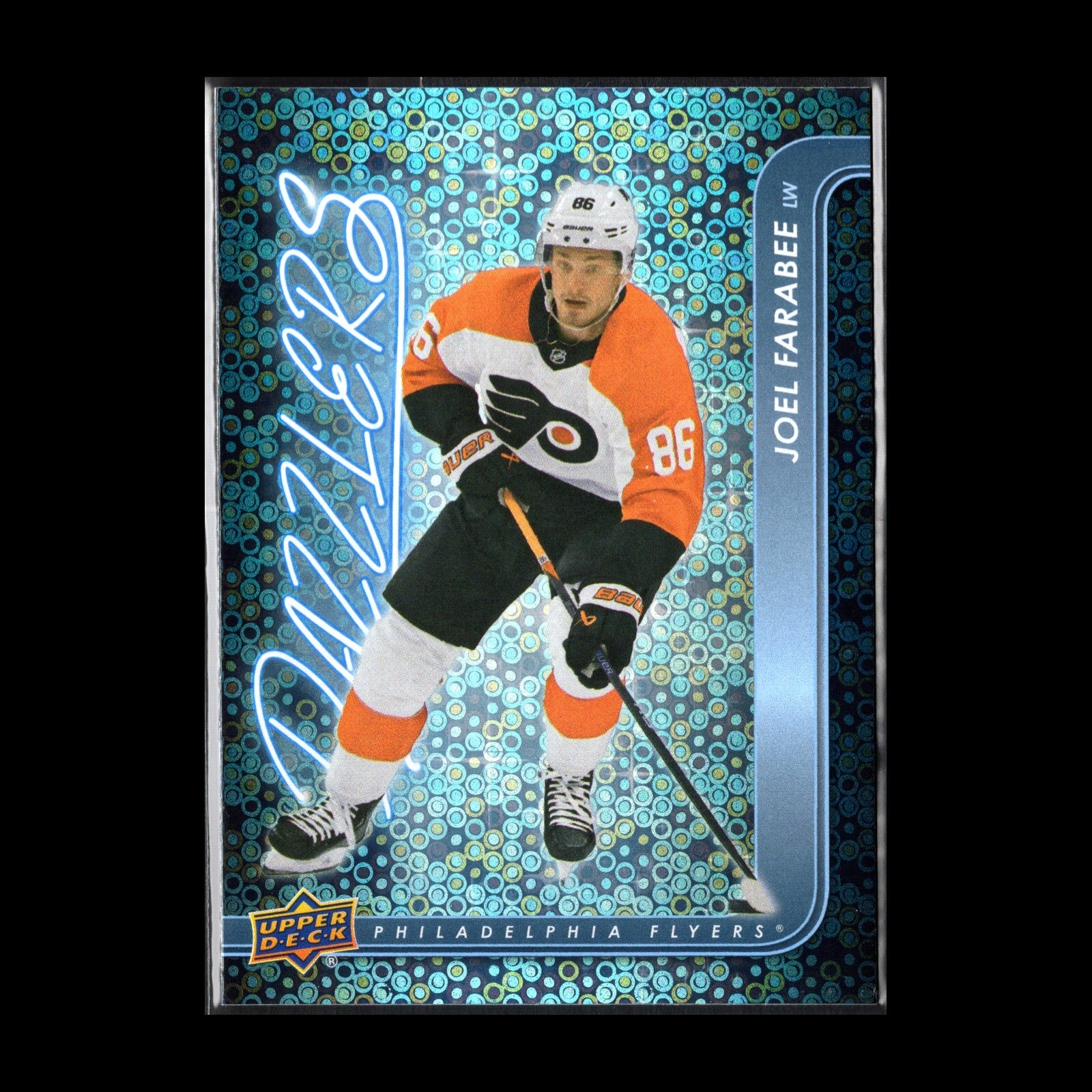2024-25 UD Series 1 JOEL FARABEE #DZ-5 Dazzlers Blue - Philadelphia Flyers