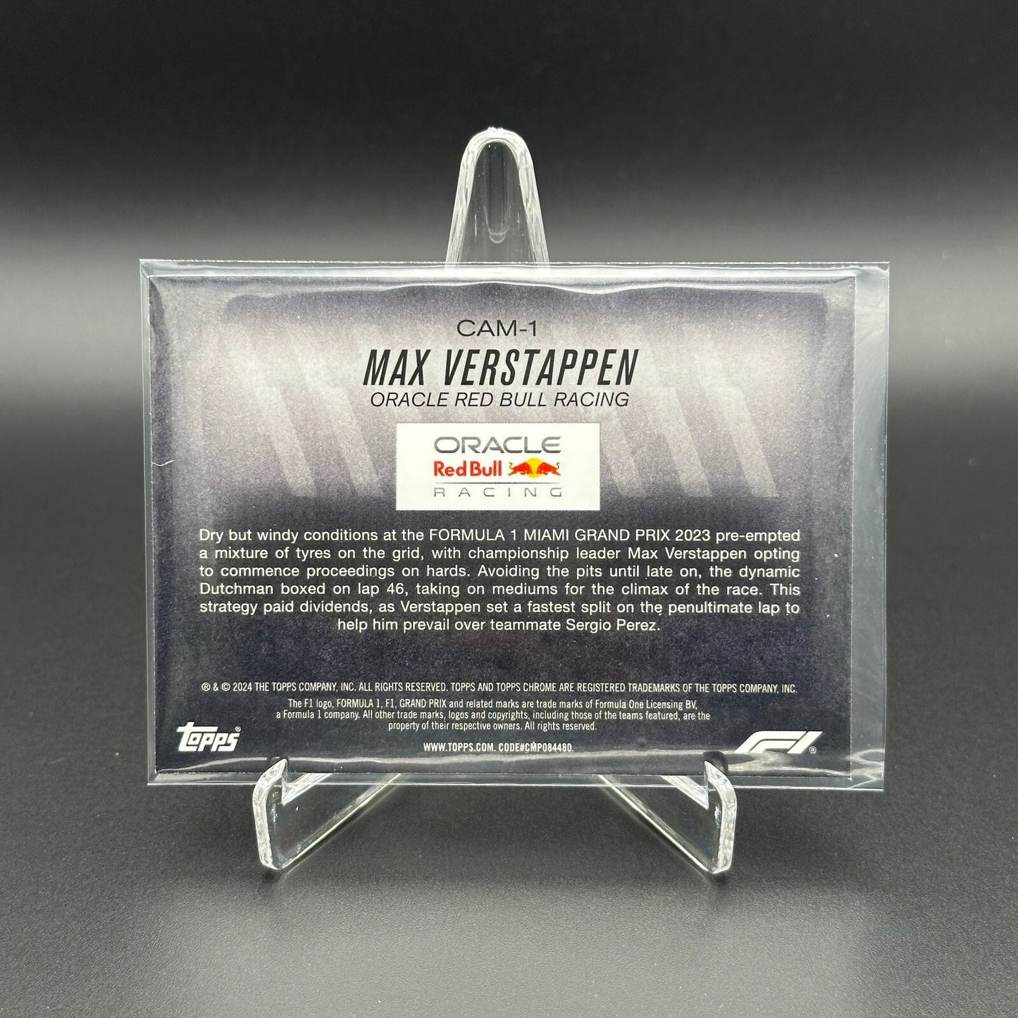 2024 Topps Chrome Formula 1 MAX VERSTAPPEN #CAM-1 Camber