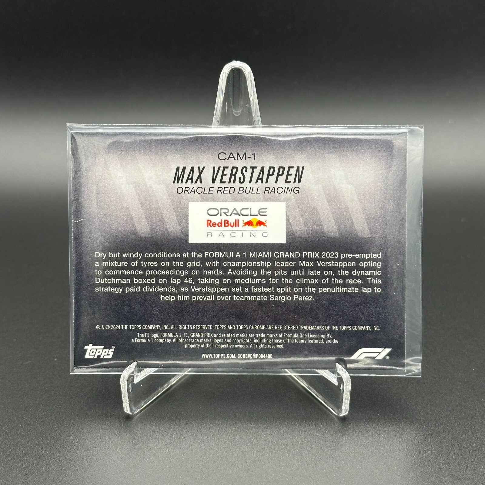 2024 Topps Chrome Formula 1 MAX VERSTAPPEN #CAM-1 Camber