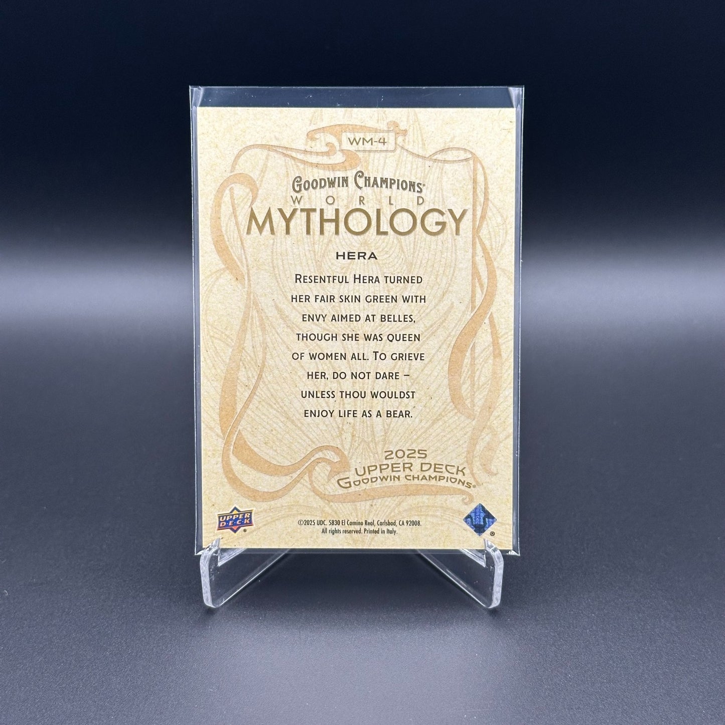 2025 UD Goodwin Champions HERA #WM-4 World Mythology SP