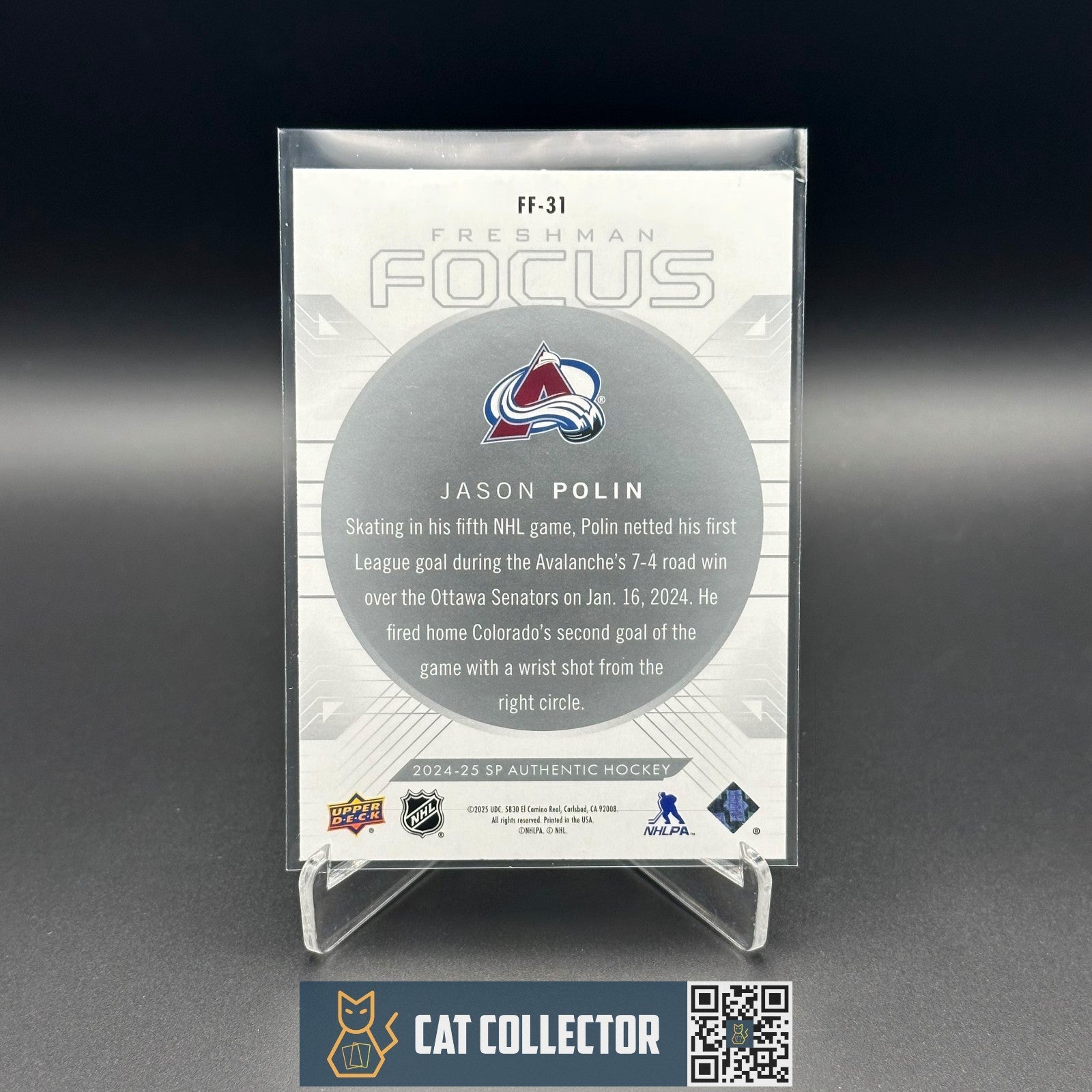 2024-25 UD SP Authentic JASON POLIN #FF-31 Freshman Focus