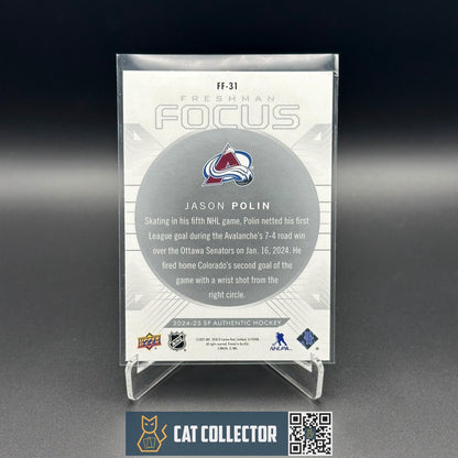 2024-25 UD SP Authentic JASON POLIN #FF-31 Freshman Focus