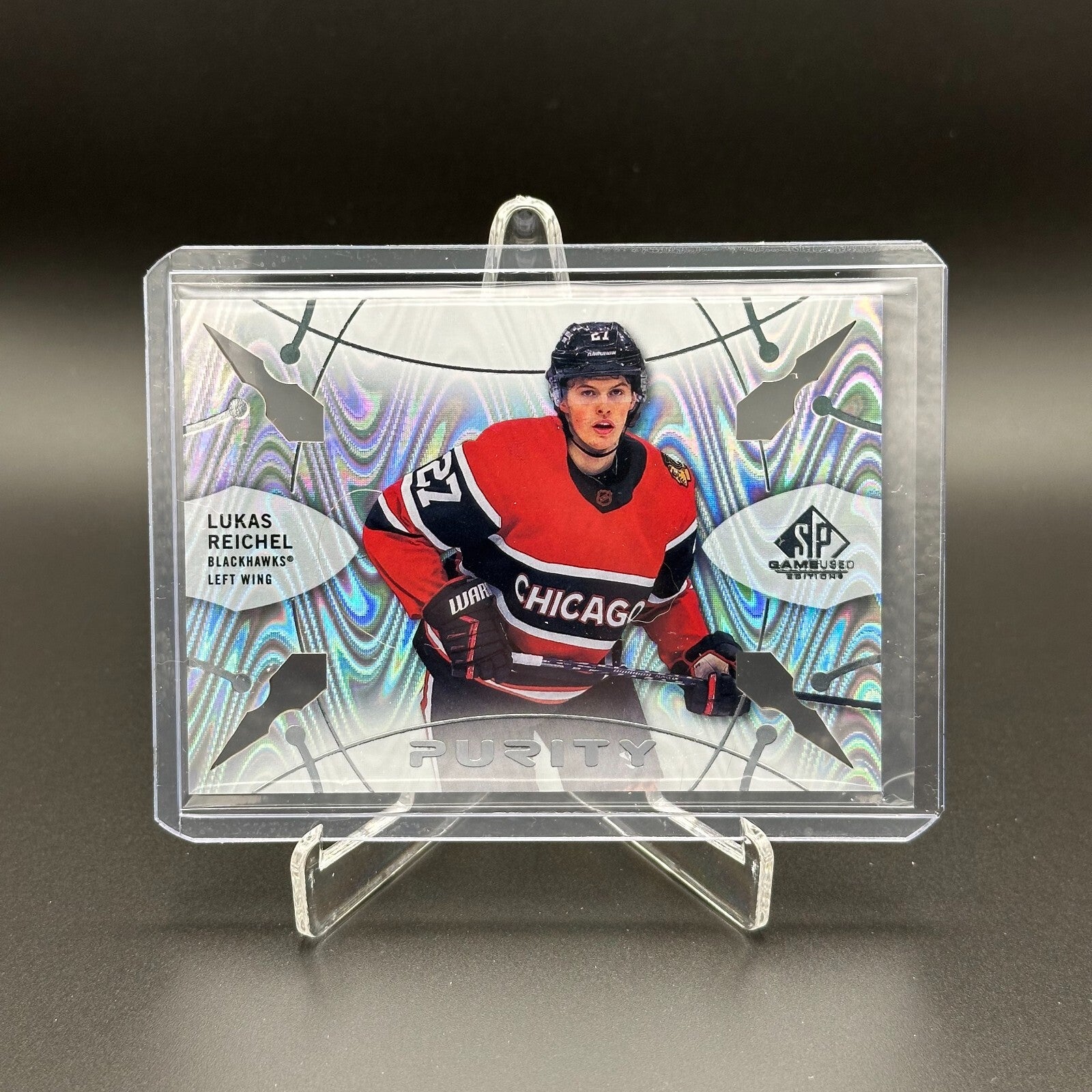 2022-23 UD SP Game Used LUKAS REICHEL #P-96 Purity - Chicago Blackhawks