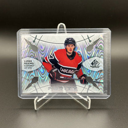 2022-23 UD SP Game Used LUKAS REICHEL #P-96 Purity - Chicago Blackhawks