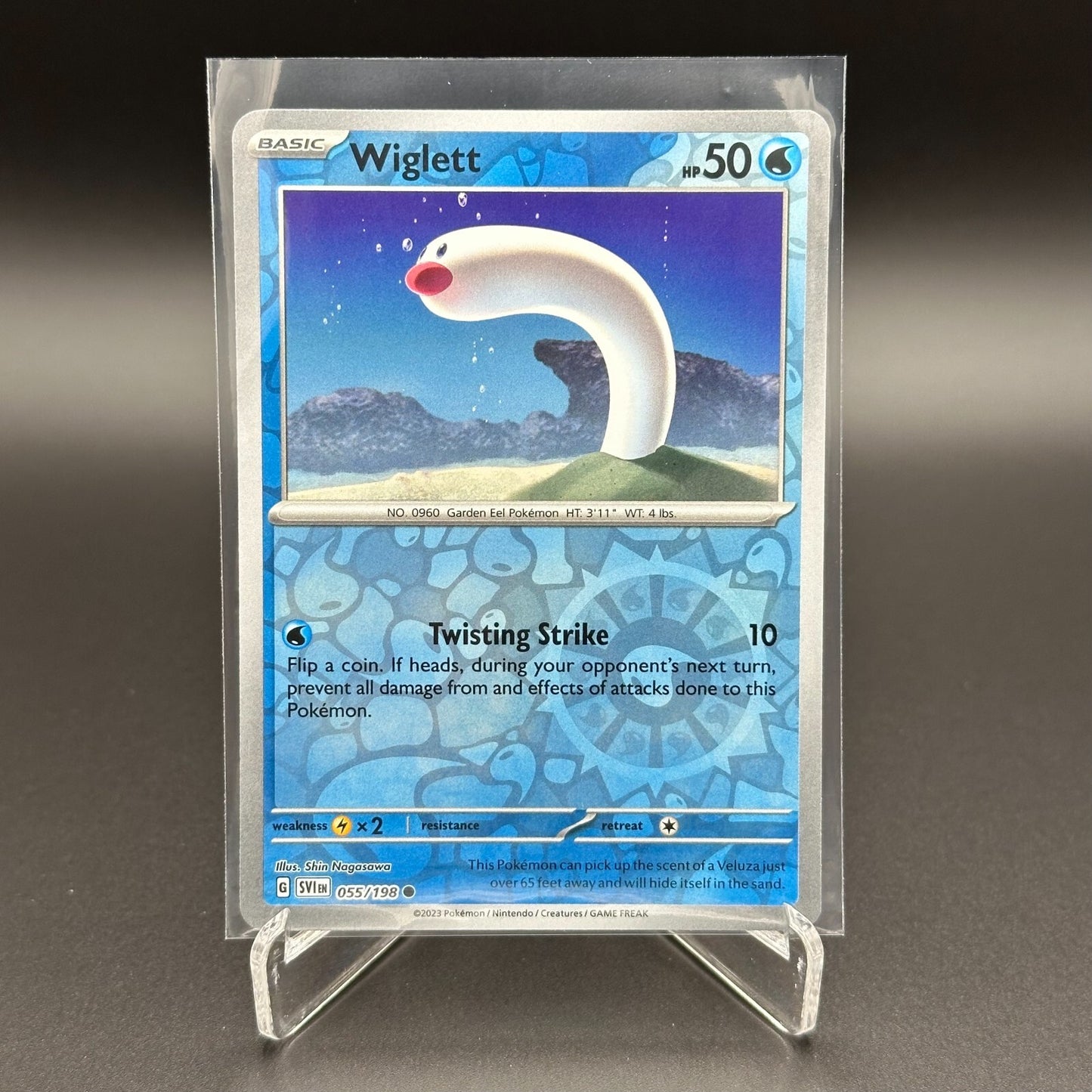 2024 Pokemon TCG Scarlet & Violet WIGLETT #55/198 Reverse Holo
