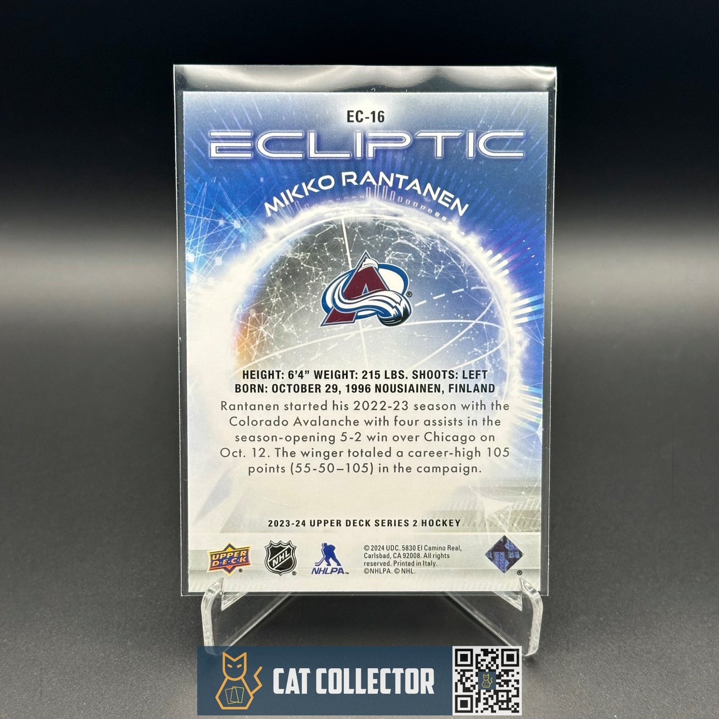 2023-24 UD Series 2 MIKKO RANTANEN #EC-16 Ecliptic