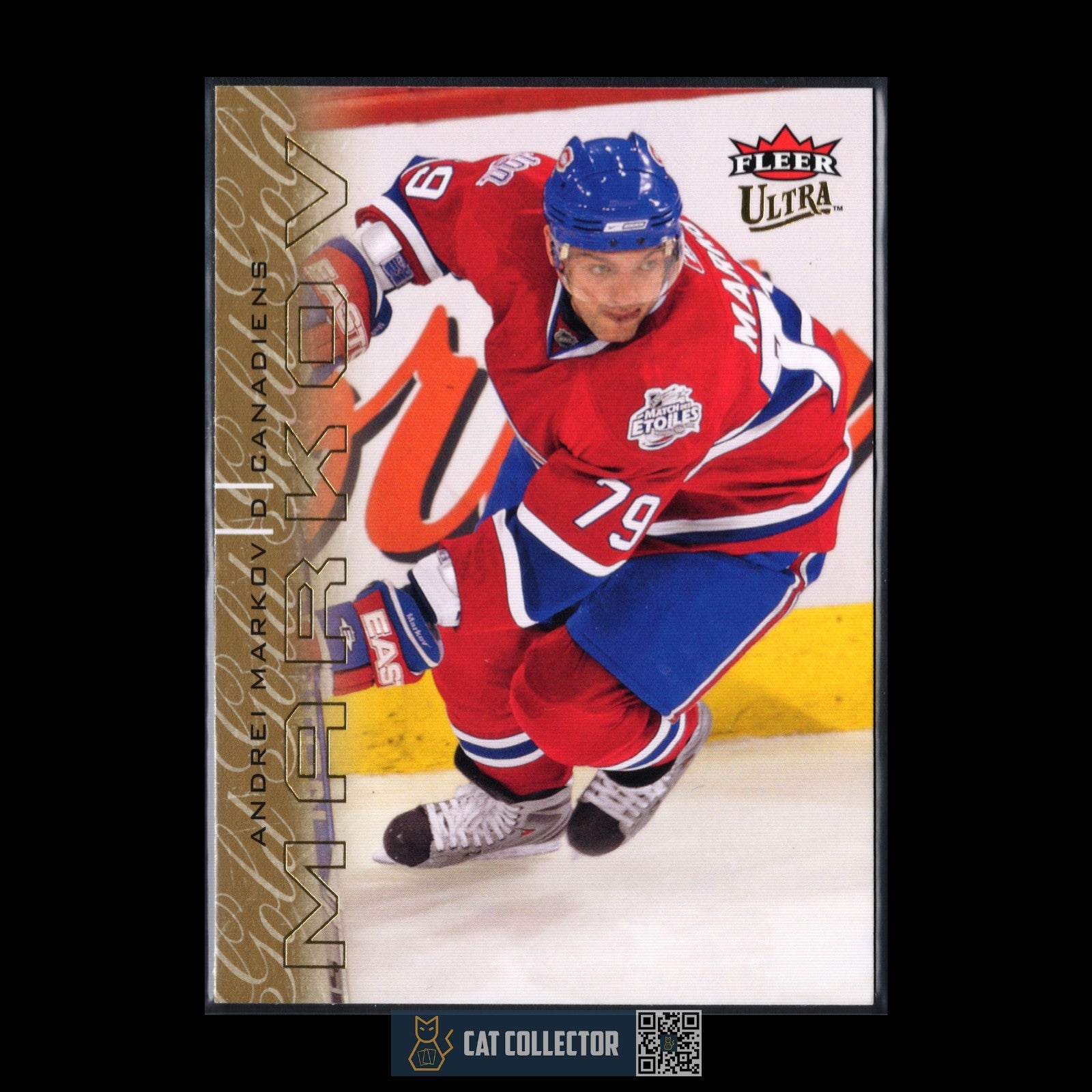 2009-10 Fleer Ultra ANDREI MARKOV #78 Gold Medallion - Montreal Canadiens
