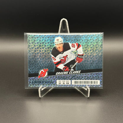 2024-25 UD Credentials GRAEME CLARKE #136 Debut Ticket Access Horizontal RC