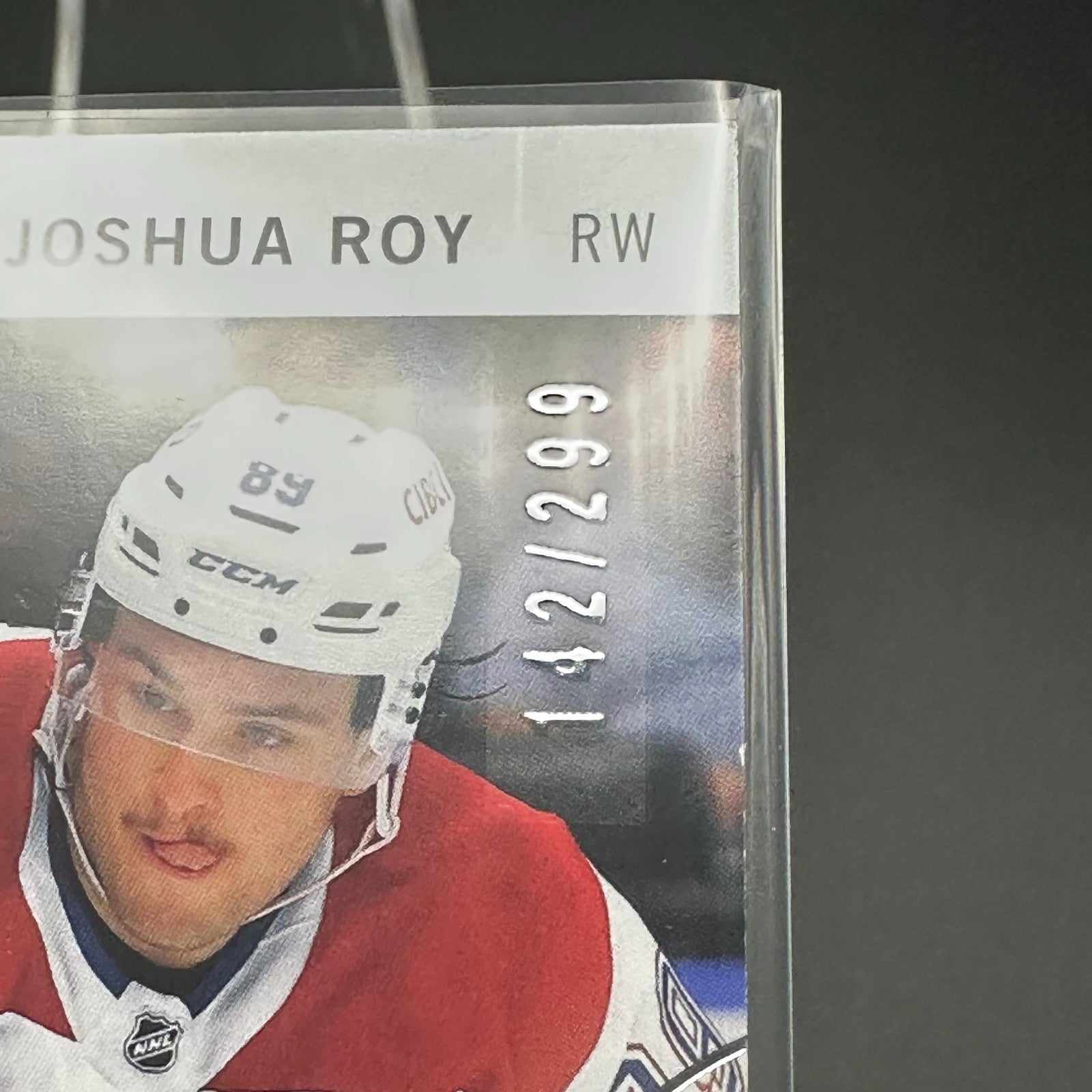 2024-25 SP Game Used JOSHUA ROY #IRS-JR Inked Rookie Sweaters Jersey RC /99