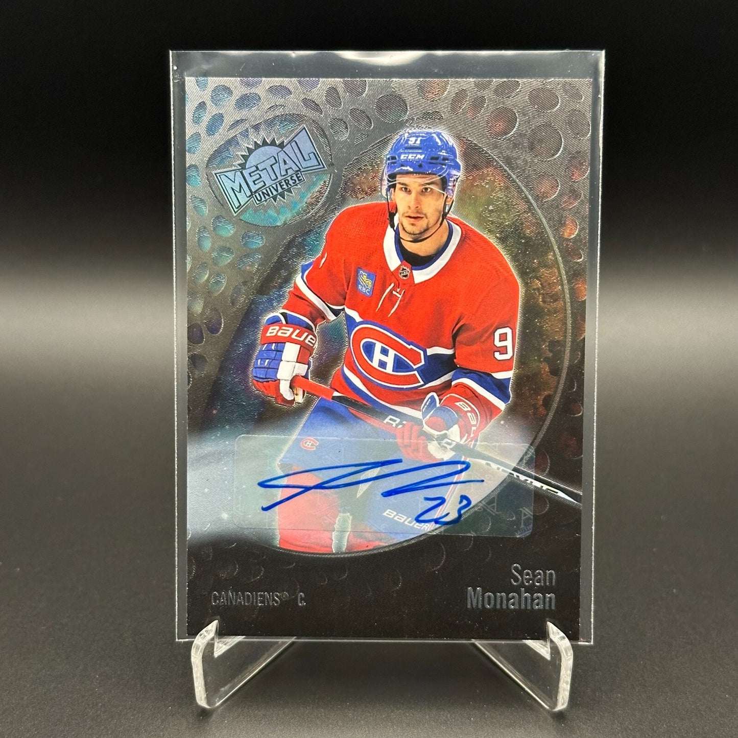 2022-23 SkyBox Metal Universe SEAN MONAHAN #37 Silver FX Autograph