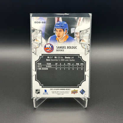 2023-24 UD Black Diamond SAMUEL BOLDUC #BDB-SB /349 - New York Islanders