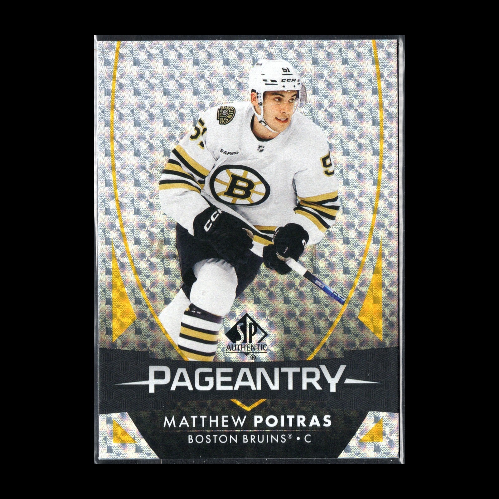 2023-24 UD SP Authentic MATTHEW POITRAS #P-81 Pageantry - Boston Bruins