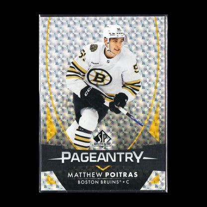 2023-24 UD SP Authentic MATTHEW POITRAS #P-81 Pageantry - Boston Bruins
