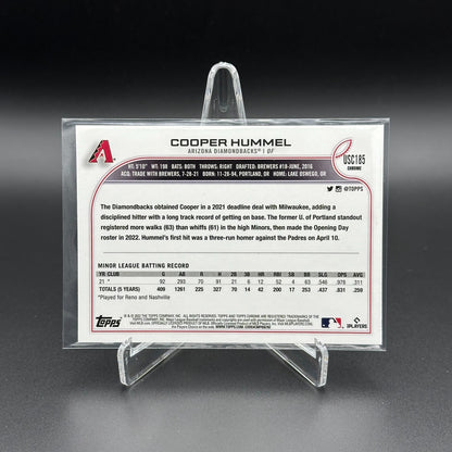 2022 Topps Chrome Updated Series COOPER HUMMEL #USC185 RC