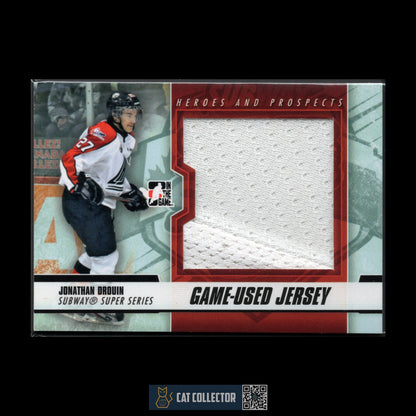 2012-13 ITG Heroes & Prospects JONATHAN DROUIN #SSM-21 Game-Used Jersey Black