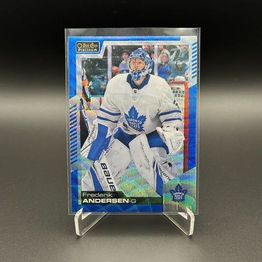 2020-21 O-Pee-Chee Platinum FREDERIK ANDERSON #46 Blue Surge Toronto Maple Leafs