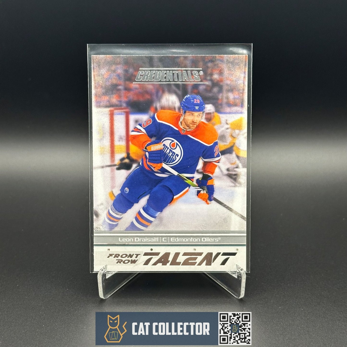 2024-25 UD Credentials LEON DRAISAITL #FRT-LD Front Row Talent - Edmonton Oilers