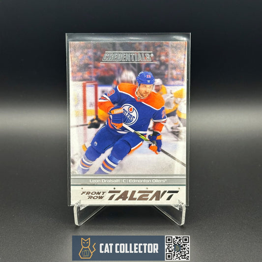 2024-25 UD Credentials LEON DRAISAITL #FRT-LD Front Row Talent - Edmonton Oilers