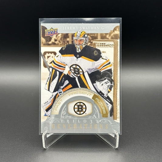 2022-23 UD Trilogy JEREMY SWAYMAN #TG-2C Generations - Boston Bruins