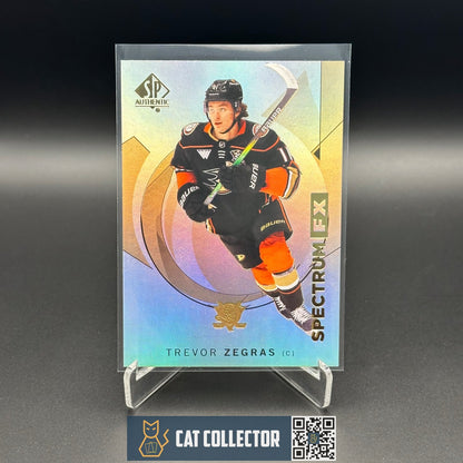 2024-25 UD SP Authentic TREVOR ZEGRAS #S-38 Spectrum FX Bounty