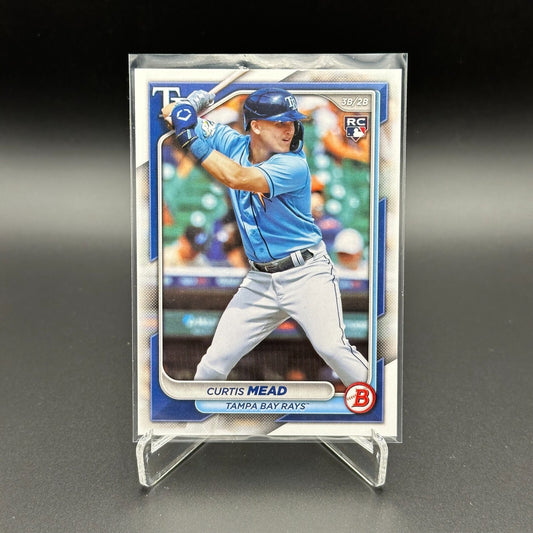 2024 Topps Bowman CURTIS MEAD #28 Prospect RC - Tampa Bay Rays