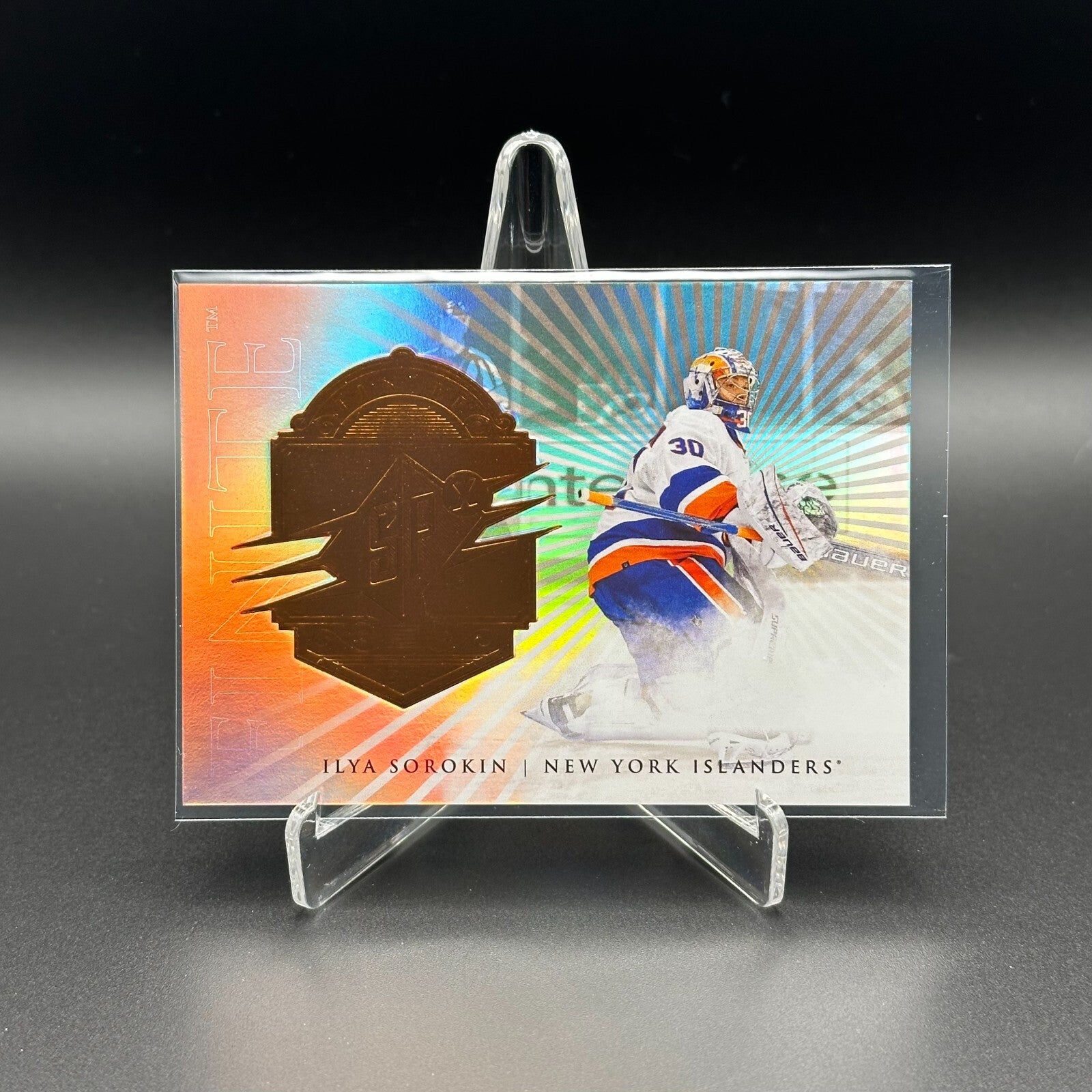 2024-25 Upper Deck SPx ILYA SOROKIN #F-17 Finite Bronze /599 New York Islanders