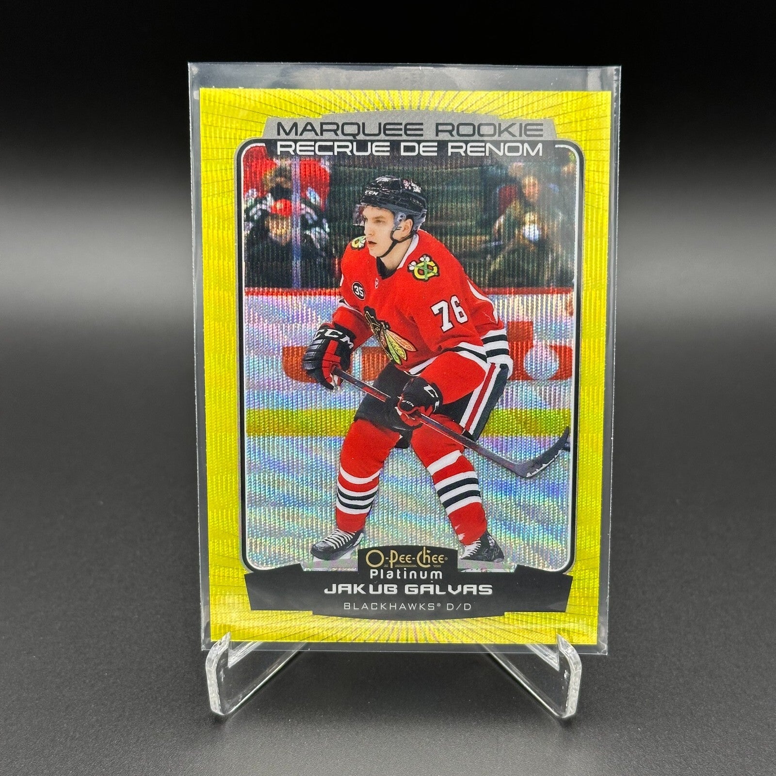 2022-23 O-Pee-Chee Platinum JAKUB GALVAS #253 Neon Yellow Surge RC