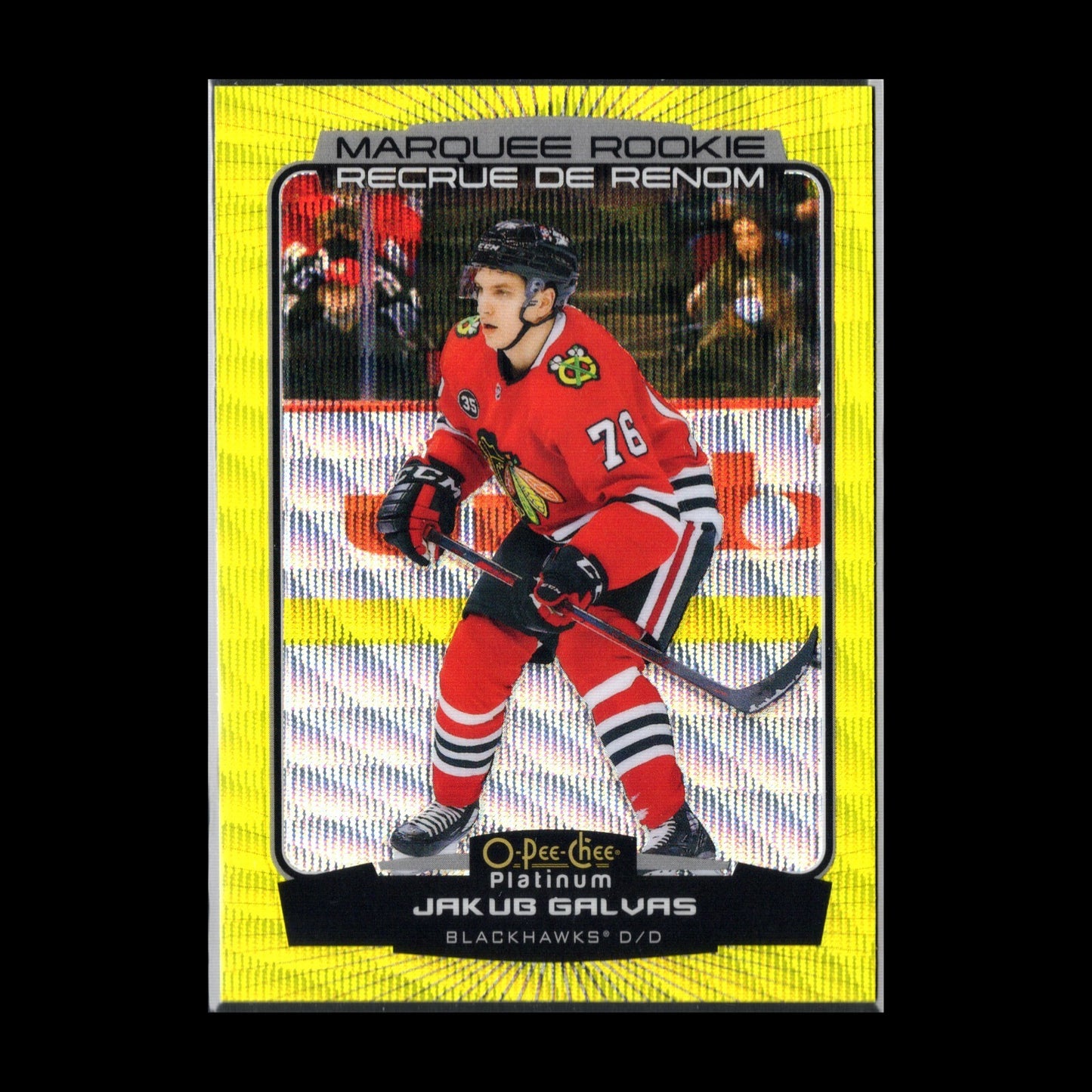 2022-23 O-Pee-Chee Platinum JAKUB GALVAS #253 Neon Yellow Surge RC