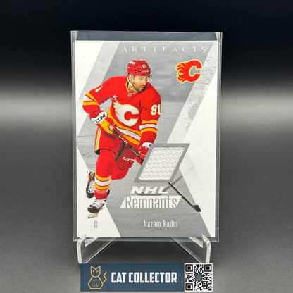 2025-26 UD Artifacts NAZEM KADRI #NR-21 NHL Remnants Jersey - Calgary Flames