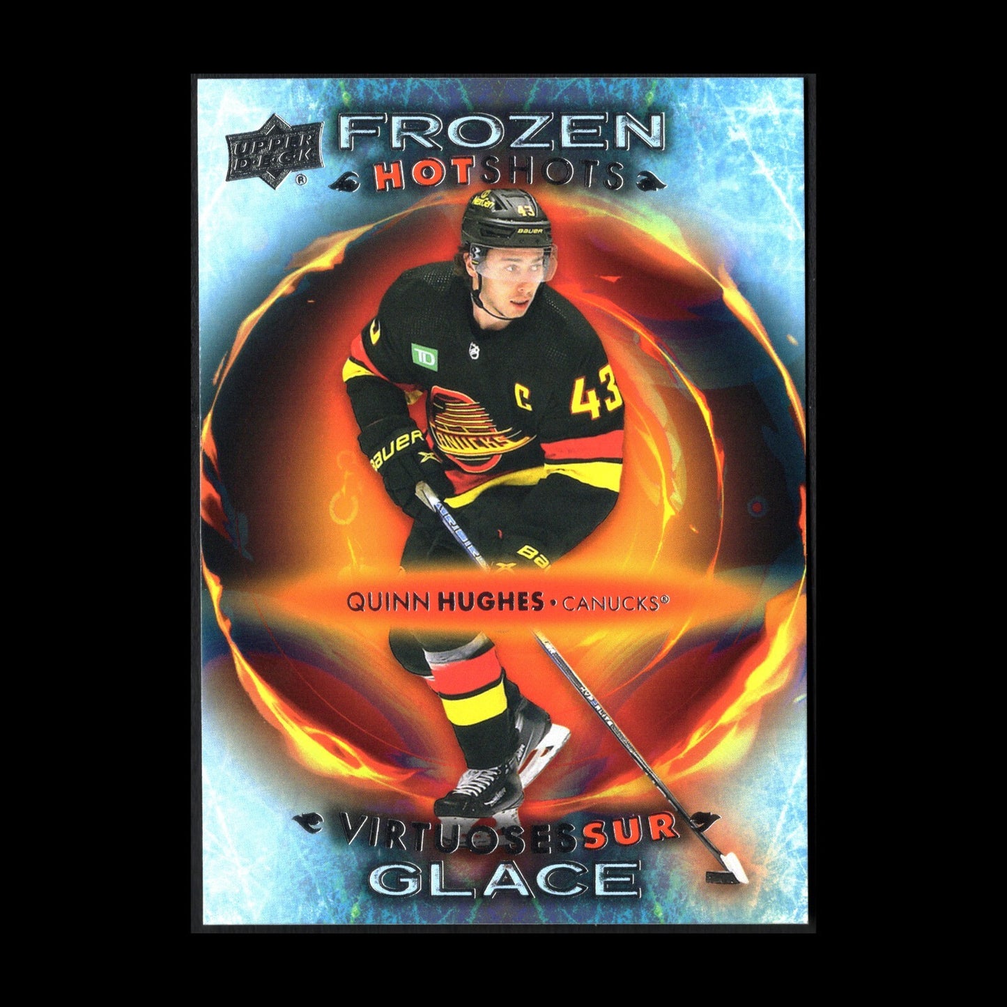 2024-25 UD Tim Hortons QUINN HUGHES #FH-13 Frozen hot shots - Vancouver Canucks