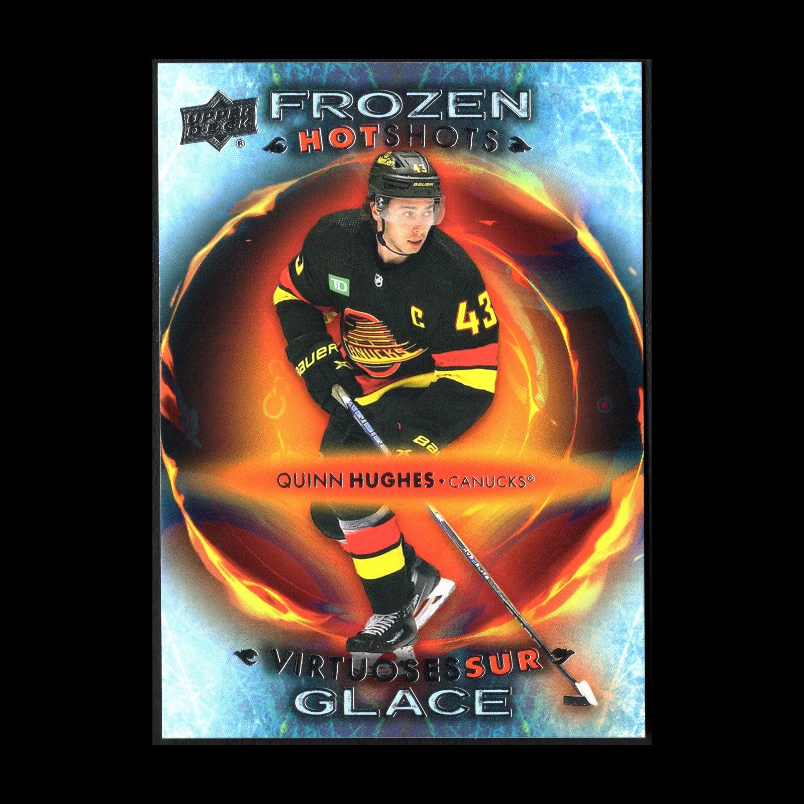 2024-25 UD Tim Hortons QUINN HUGHES #FH-13 Frozen hot shots - Vancouver Canucks